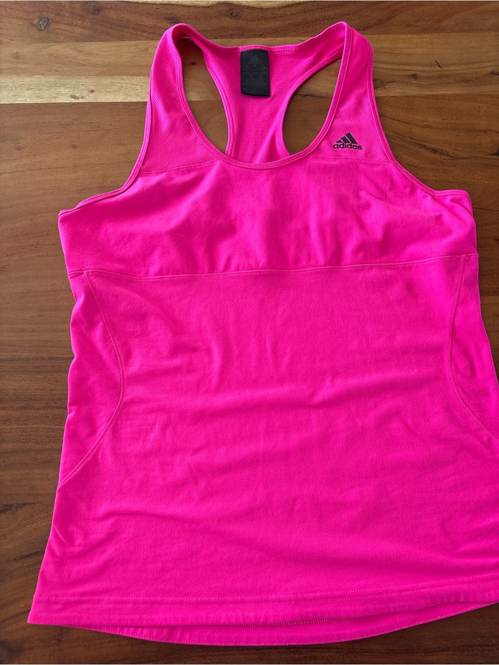adidas Neon Pink Racerback Athletic Tank women’s large